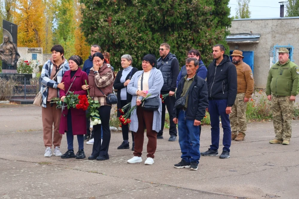 У Південноукраїнську попрощалися із 43-річним захисником Олегом Крівцовим