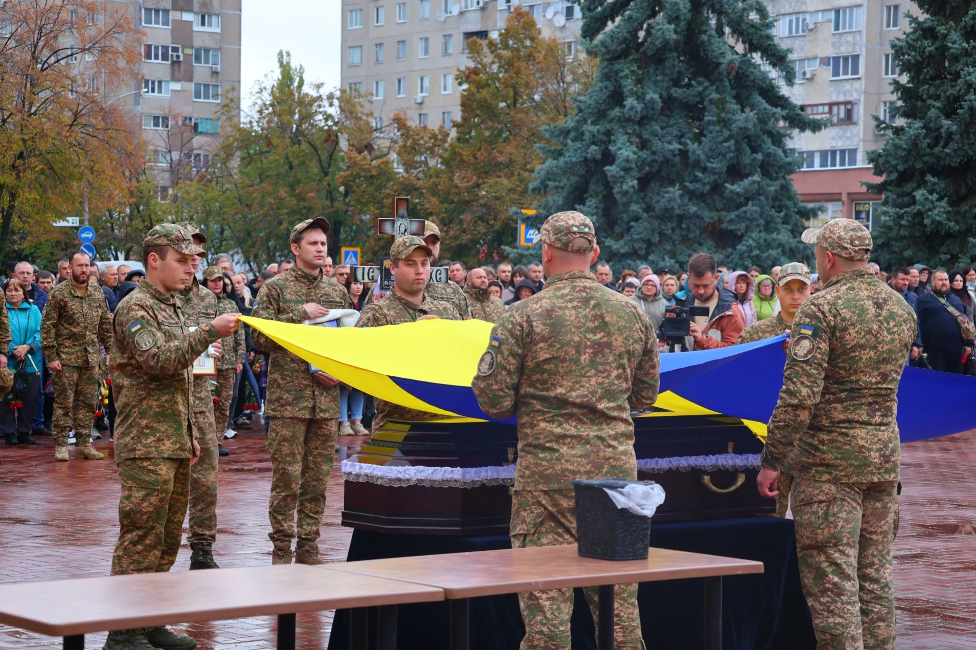 У Південноукраїнську попрощалися зі старшим солдатом Євгеном Кристофолем