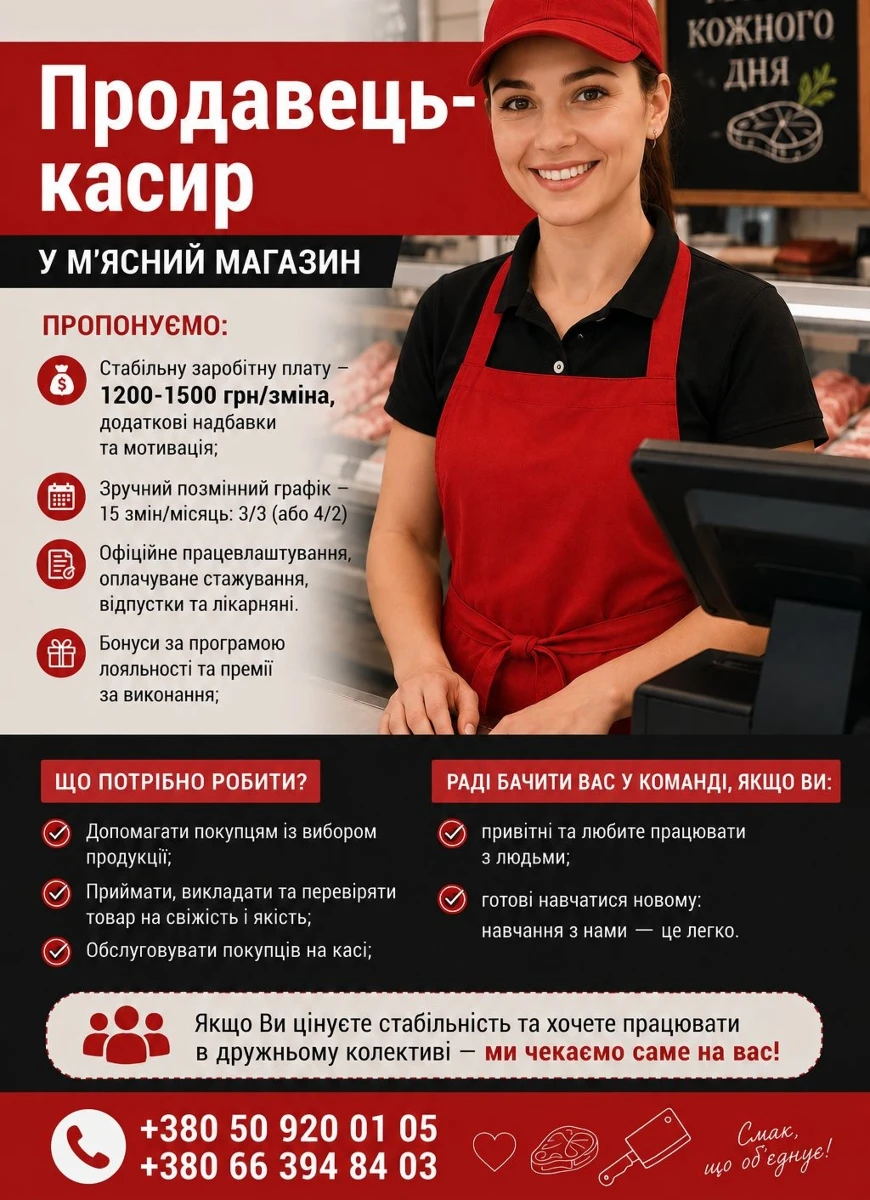 Робота в Південноукраїнську: свіжі вакансії та пропозиції на 3 вересня 2026року