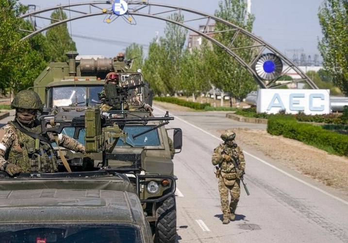 Окупанти на території Запорізької АЕС