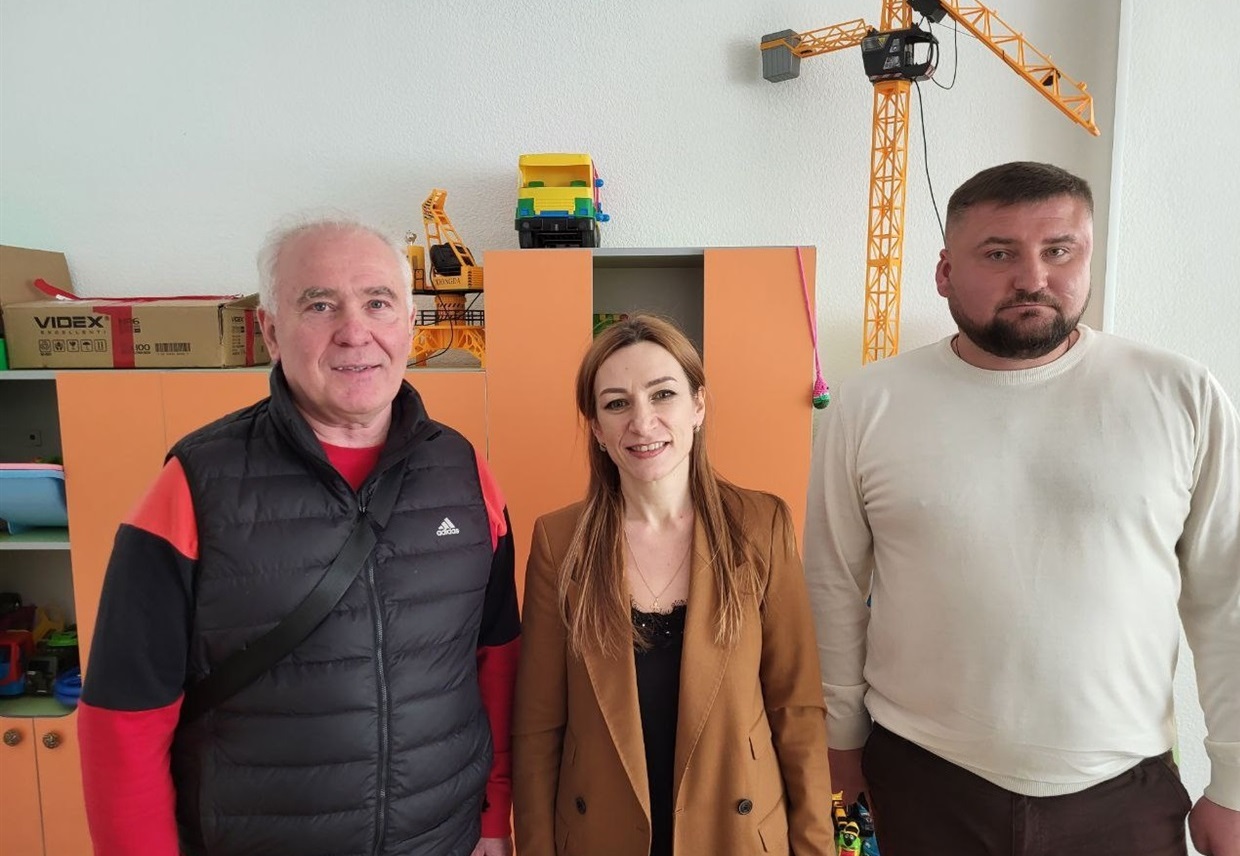 Валерій Чорний, Ярослава Мельник та Олег Коноплянников: зустріч у Центраі соціально-психологічної реабілітації 3 травня
