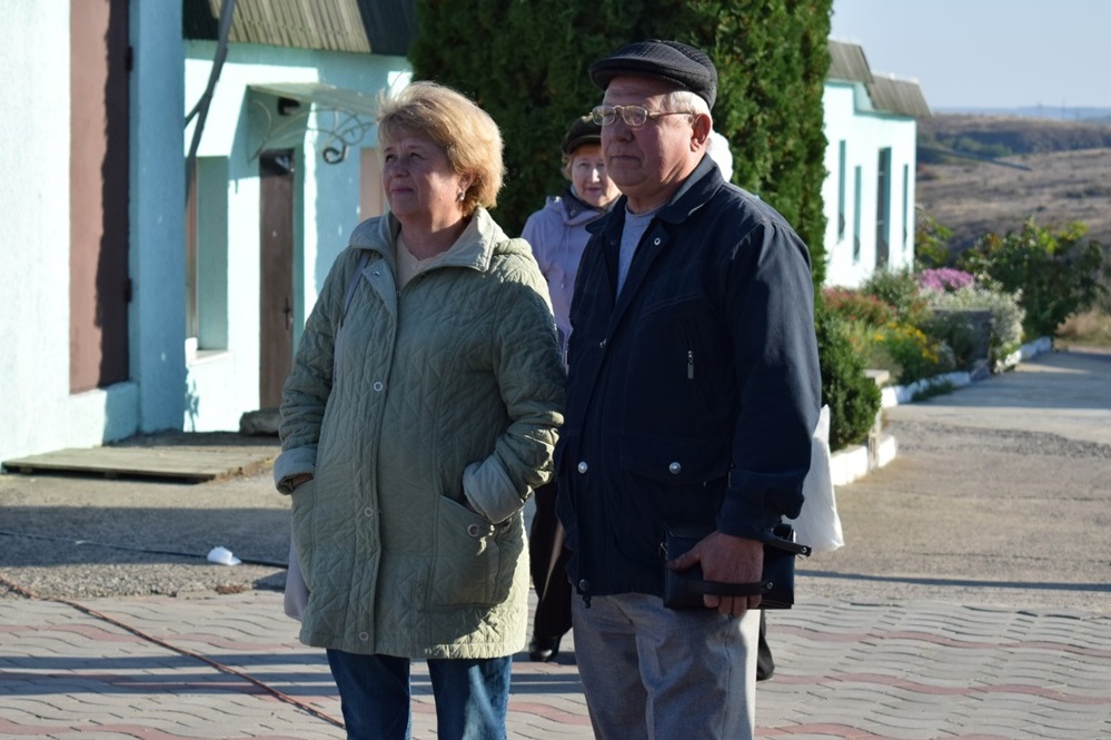 Була на святі і родина Кодруль - перше подружжя в Южноукраїнську. Пан Віктор та пані Зінаїда побралися 45 років тому!