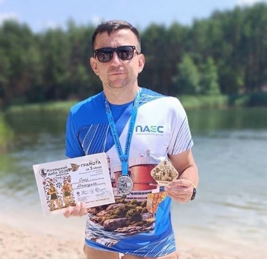 Олег Мацкуляк на благодійному спортивному заході в Нетішині