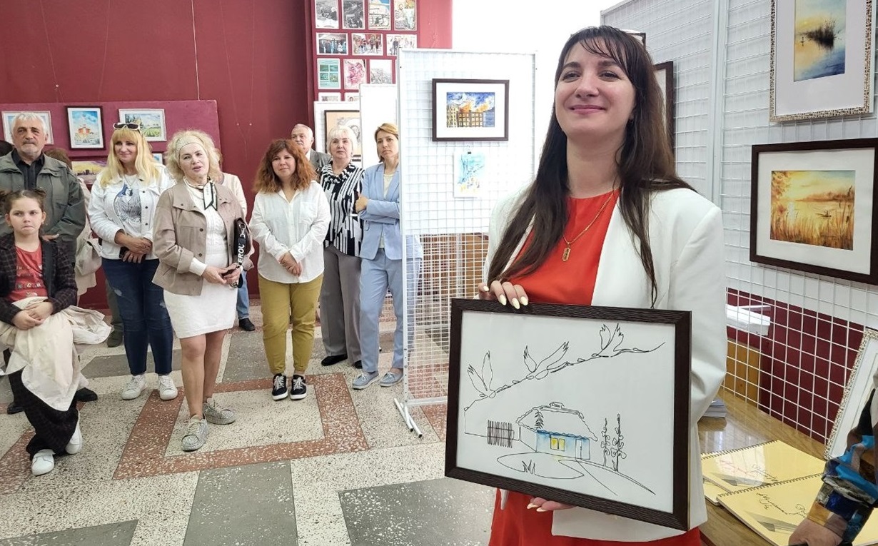 Пані Алла придбала картину художника на аукціоні