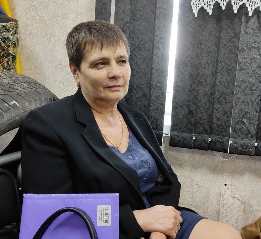Людмила Гамоцька на виставці