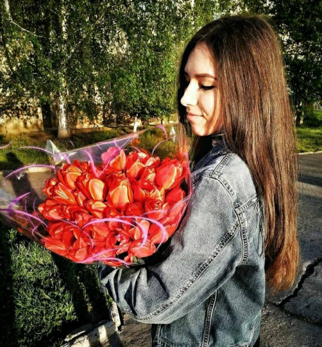 Вот такие букеты дарит Дима