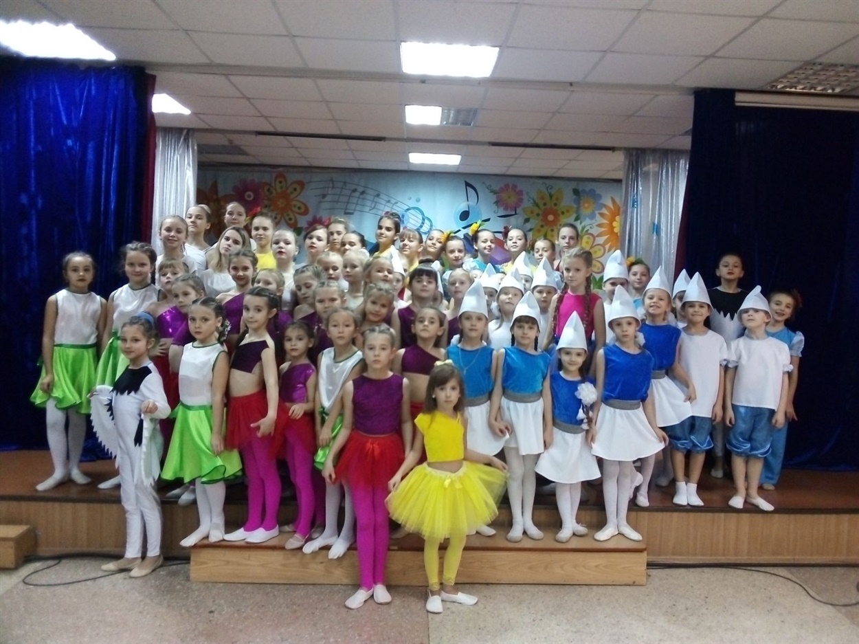 Коллектив кружка эстрадного танца "Ника"