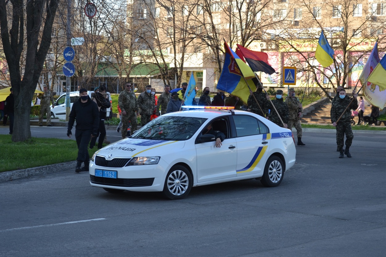 Поліція забезпечувала порядок.