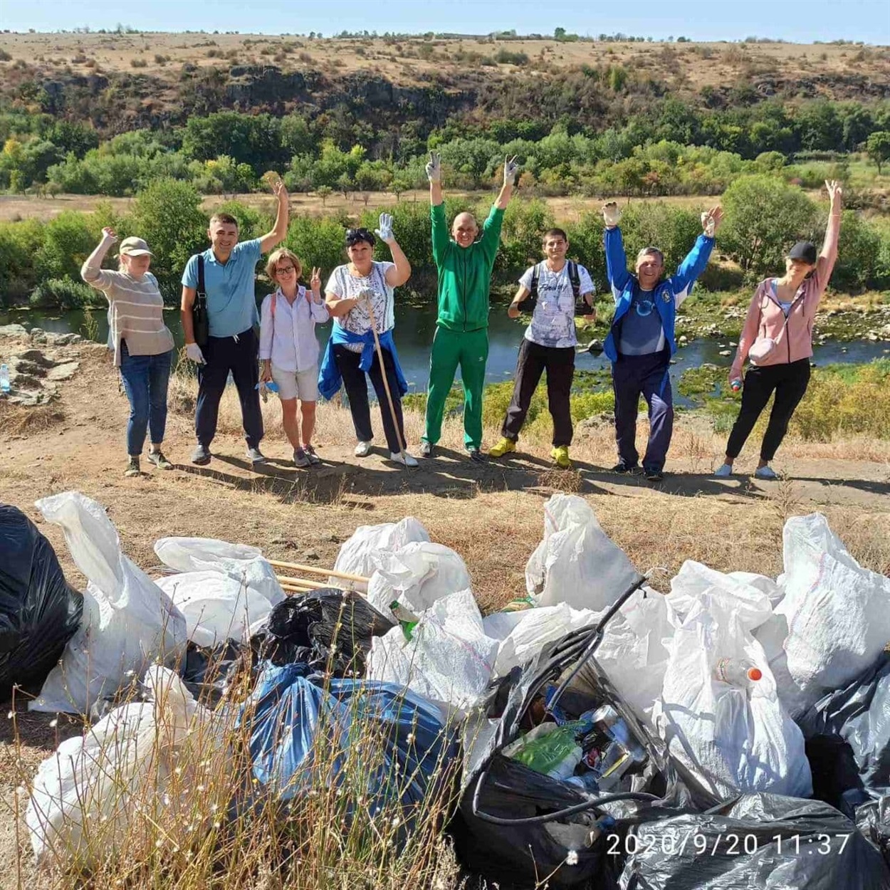 Одна из акций по уборке стихийного мусора