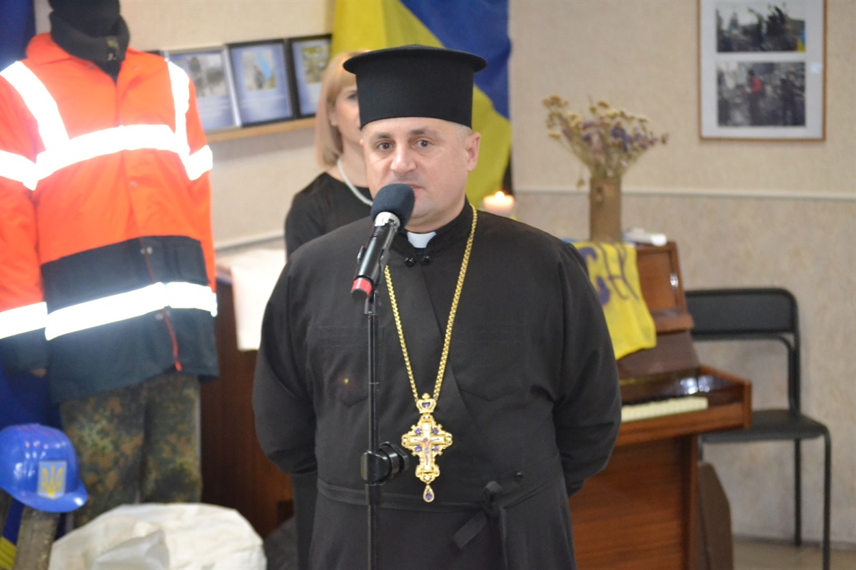 Промова Отеця Ігоря Ворони, настоятель храму Всіх Святих Українського Народу, не залишила байдужим жодного учасника заходу