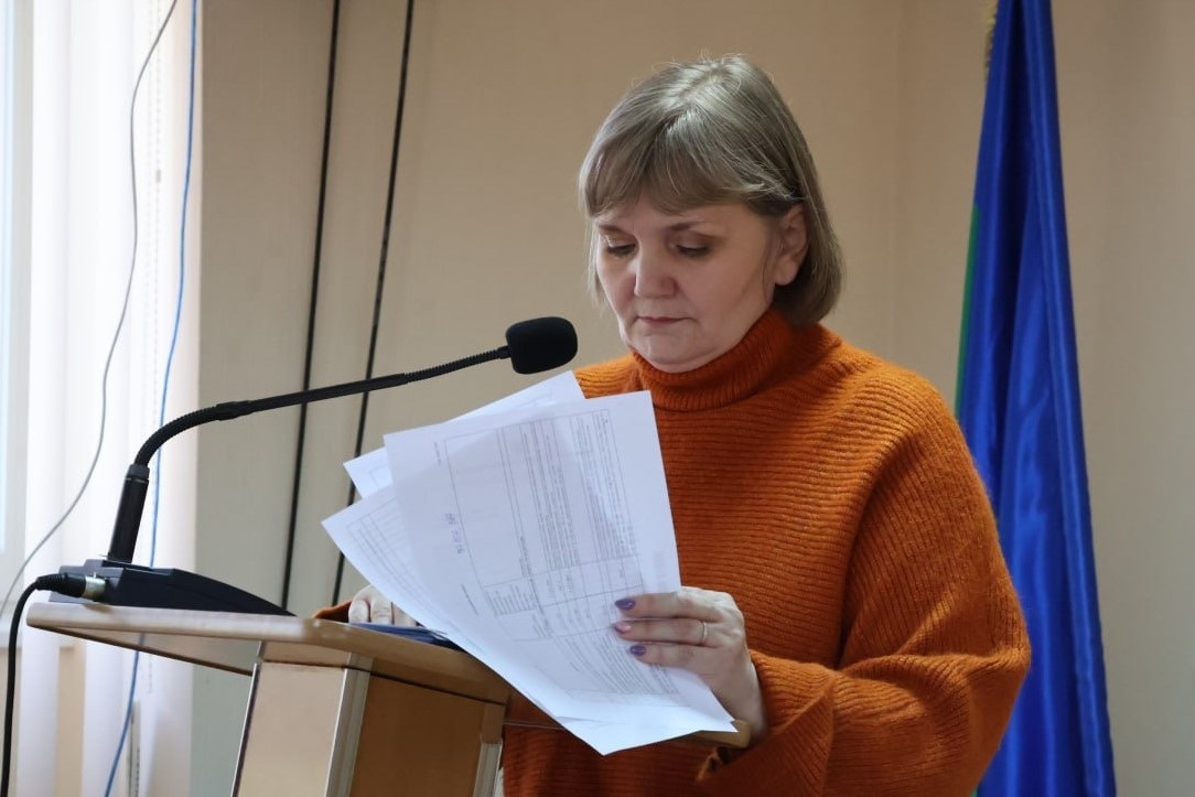Доповідає начальниця фінансового управління Тетяна Гончарова
