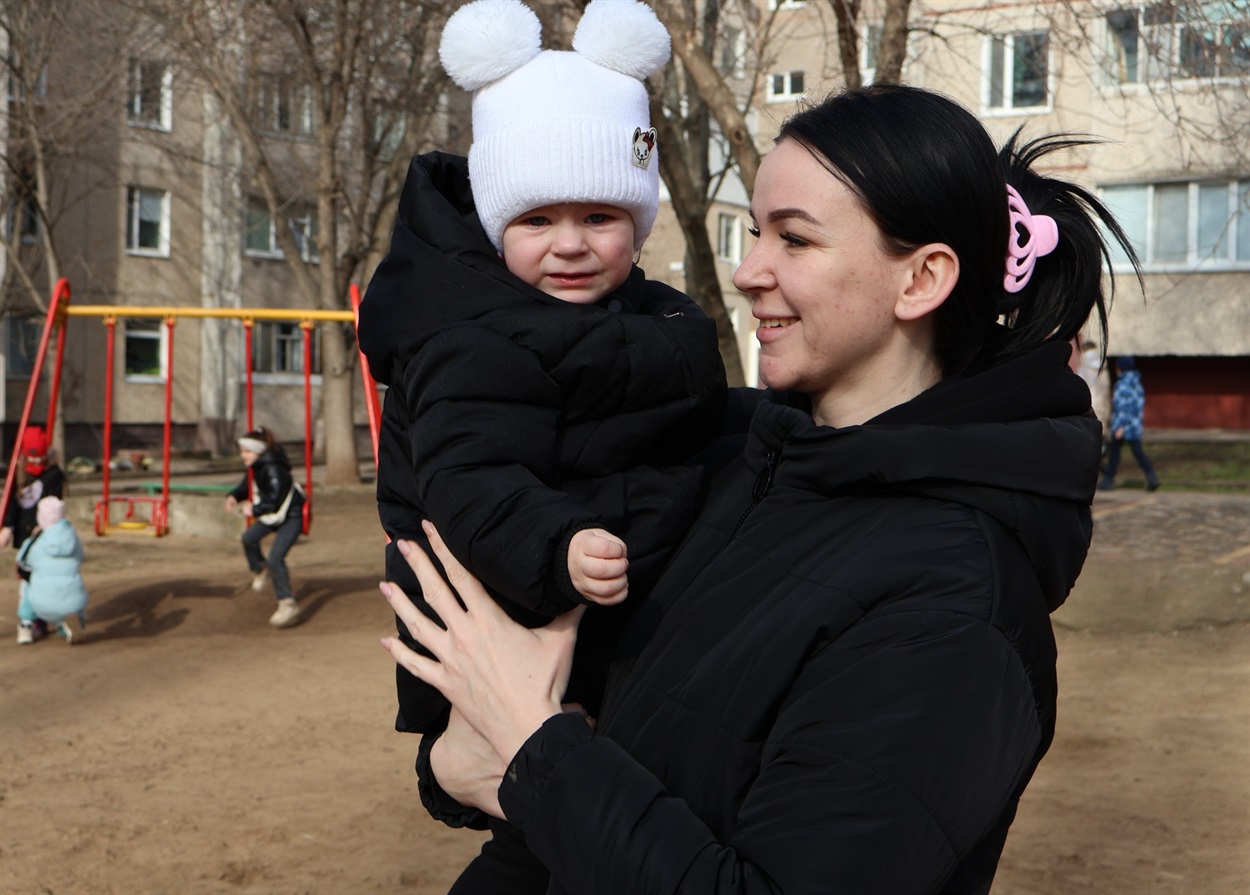 Вікторія Люлька з донечкою Поліною.