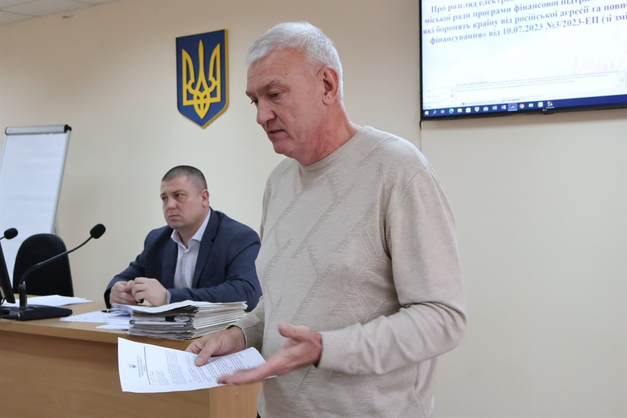 Андрій Стулін на 40-й сесії Южноукраїнської міської ради