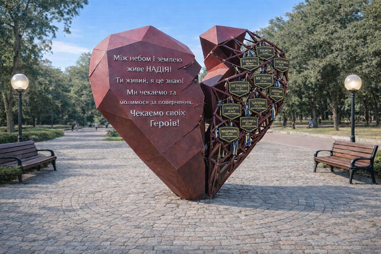 Попередній ескіз памятного знаку на Алеї пам'яті.