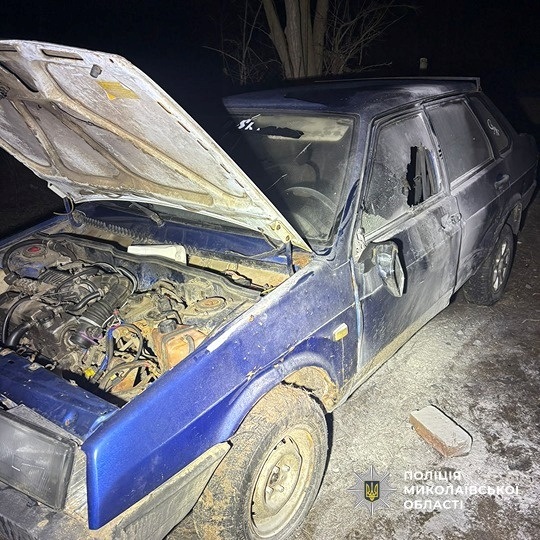 Вогняна помста за борг: на Вознесенщині через образу чоловік спалив автівку знайомого