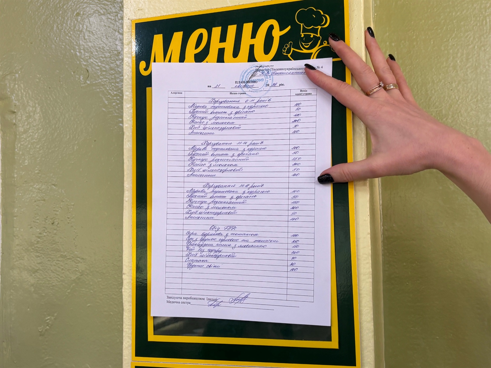 Запіканка — топ, риба — ні: смаки учнів ліцею №4 у Південноукраїнську