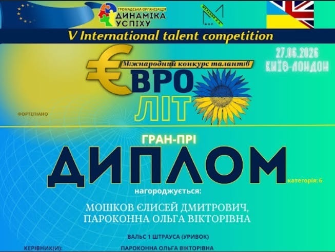 Подвійна перемога: фортепіанний дует Південноукраїнської школи мистецтв виборов два Гран-прі