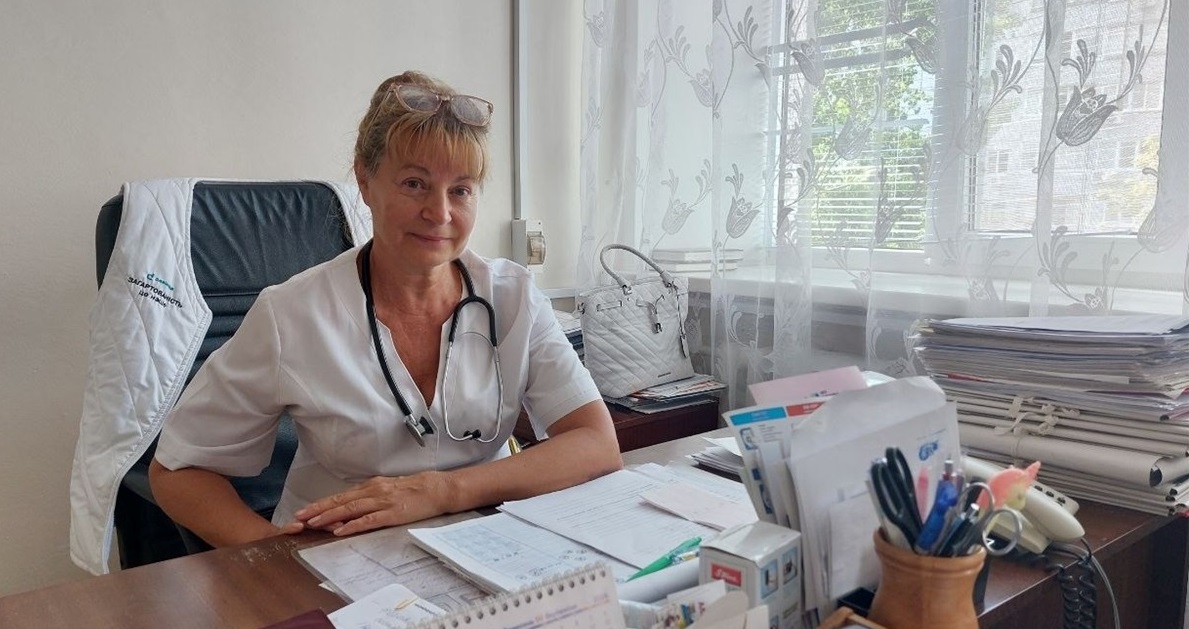 Олена Зурза на своєму робочому місці.
