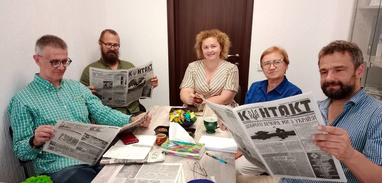 Вольганг зазначив, що дуже чудово, коли в місті є друковане видання. Його зацікавила газета "Контакт".