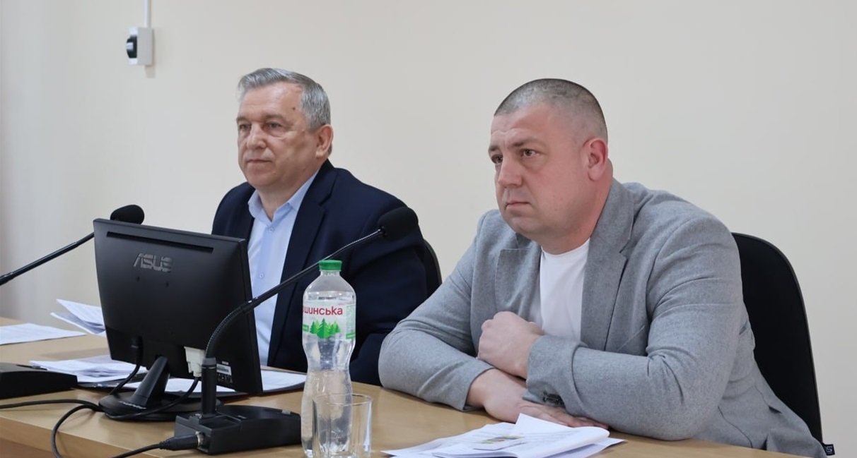 Міський голова Валерій Онуфрієнко та секретар ради Денис Кравченко.